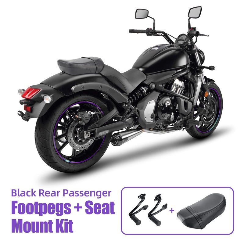 FIASRAC Passenger Seat and Foot Pegs Kit For Kawasaki Vulcan 650 VN650 2015-2023 - Image 2